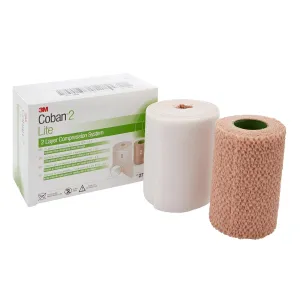 3M™ Coban™2 Lite Self-adherent / Pull On Closure 2 Layer Compression Bandage System