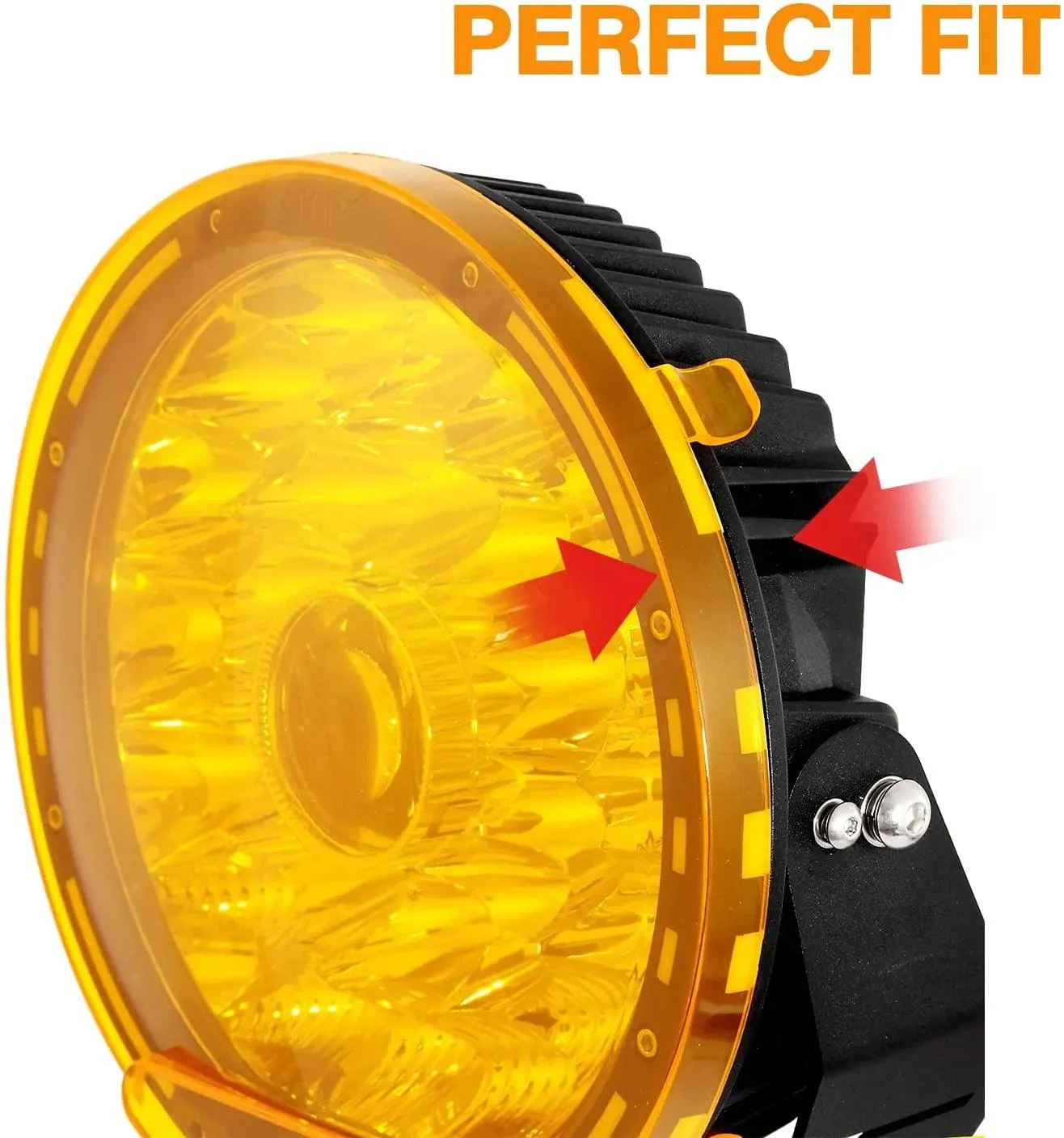 9 Inch Round LED Driving Light Amber Cover Light Shield