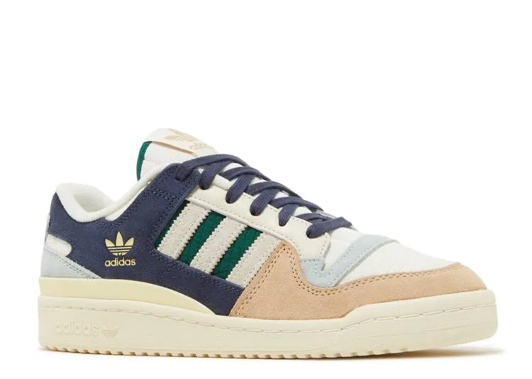 Adidas FORUM 84 LOW 'BEIGE NAVY GREEN' sneakers, white