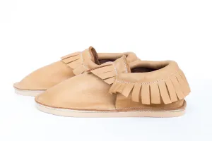 Adult Moccasin - Classic Fringe - Camel