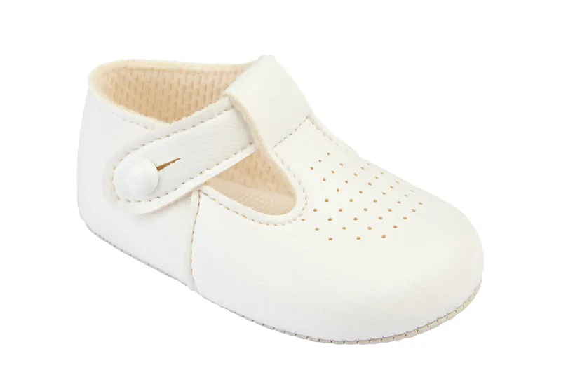 Baypods -  Baby pram shoes, white, B625