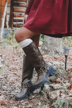 Cause A Scene Platform Moto Boots