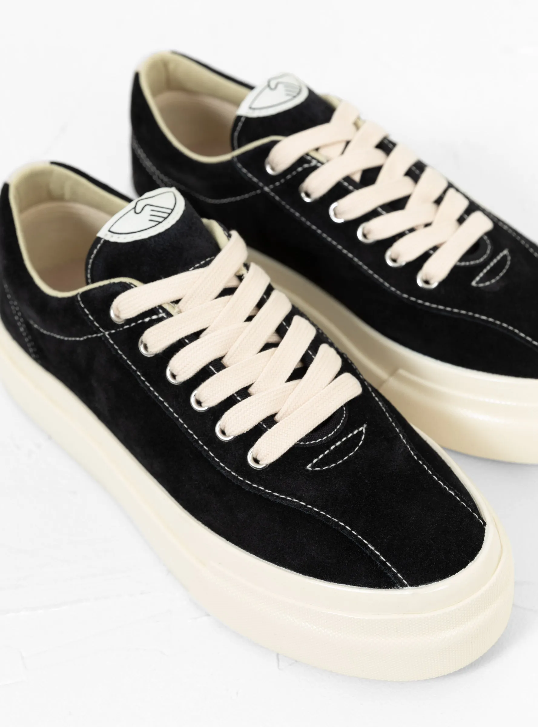 Dellow Suede Black & Ecru