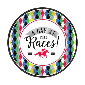 Derby Day 7in Round Luncheon Paper Plates