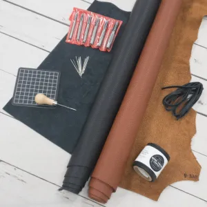 DIY Sun Sandal Complete Kit with Guide, Leather, and Tools