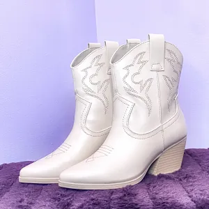 Embroidered Western Bootie