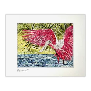 EMH Wading Spoonbill Print