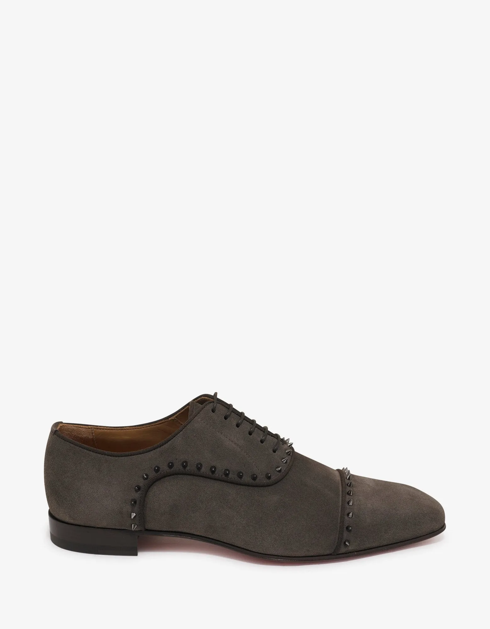 Eton Castor Grey Suede Leather Oxford Shoes -