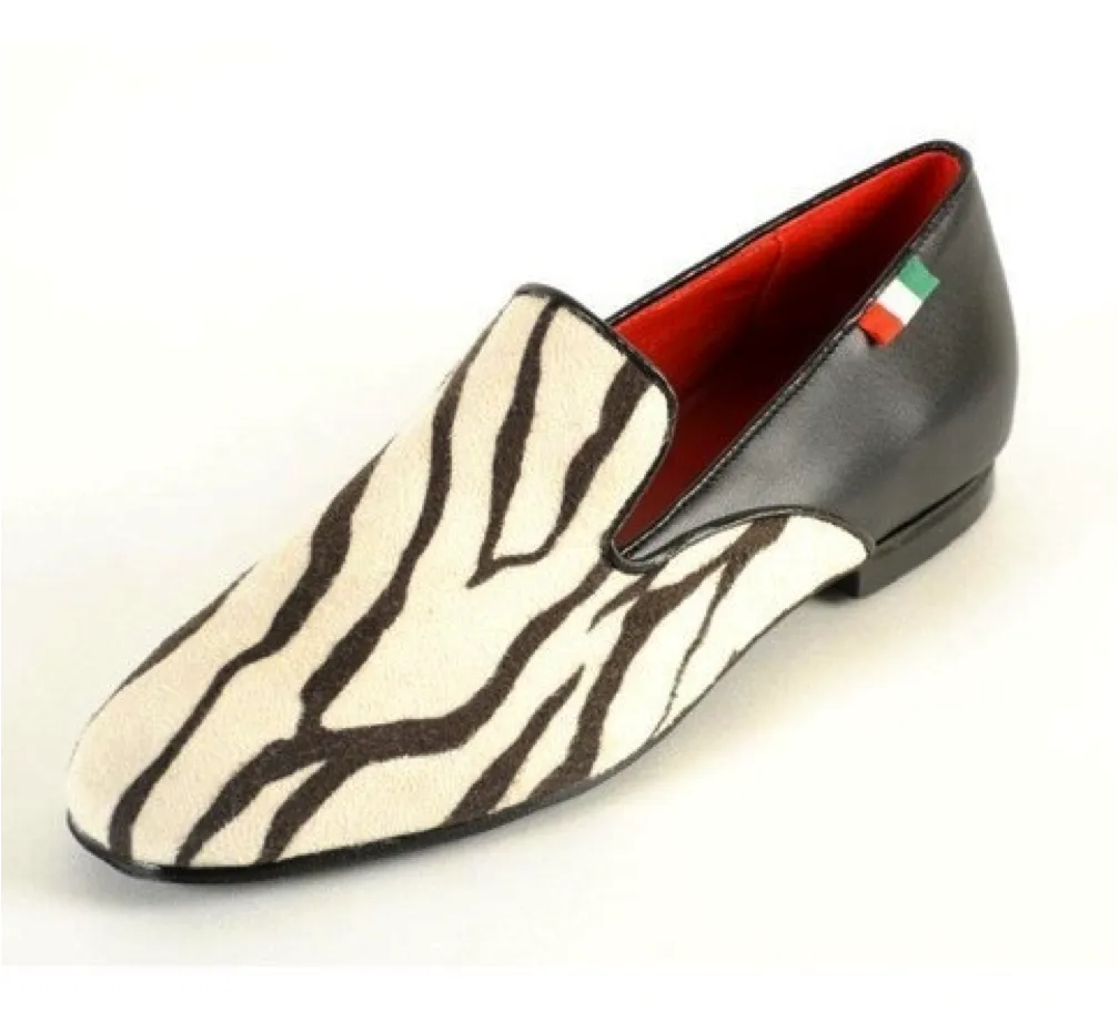 Gran Gala Zebra Black Leather