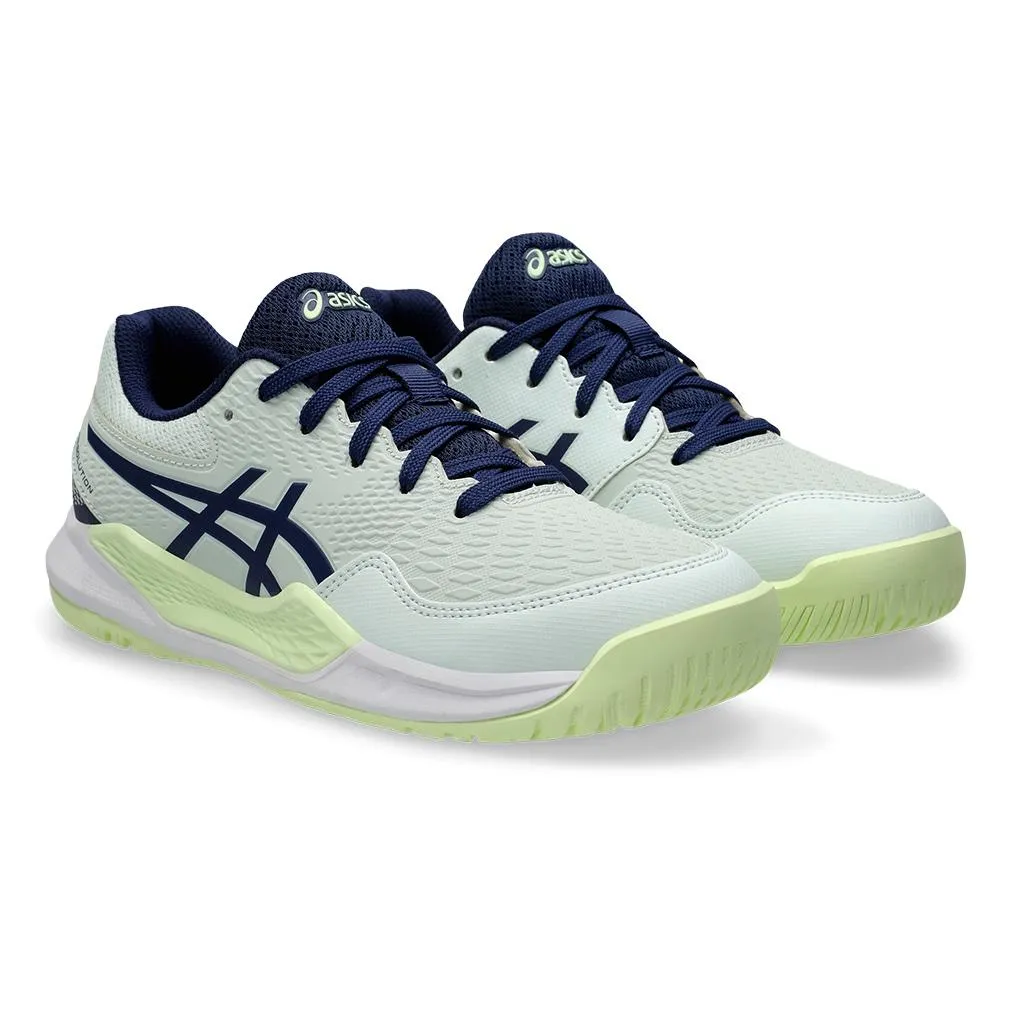 Juniors` Gel-Resolution 9 Tennis Shoes Pale Mint and Blue Expanse