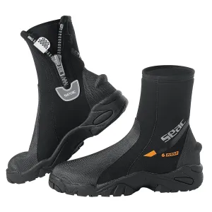 Open Box Seac 6mm HD Wetsuit Boots with Side Zipper, Size: X-Large