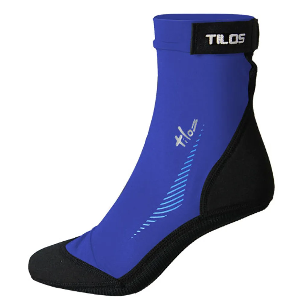 Open Box Tilos 2.5mm Sport Skin Sock (Blue, L - Size 10-11)