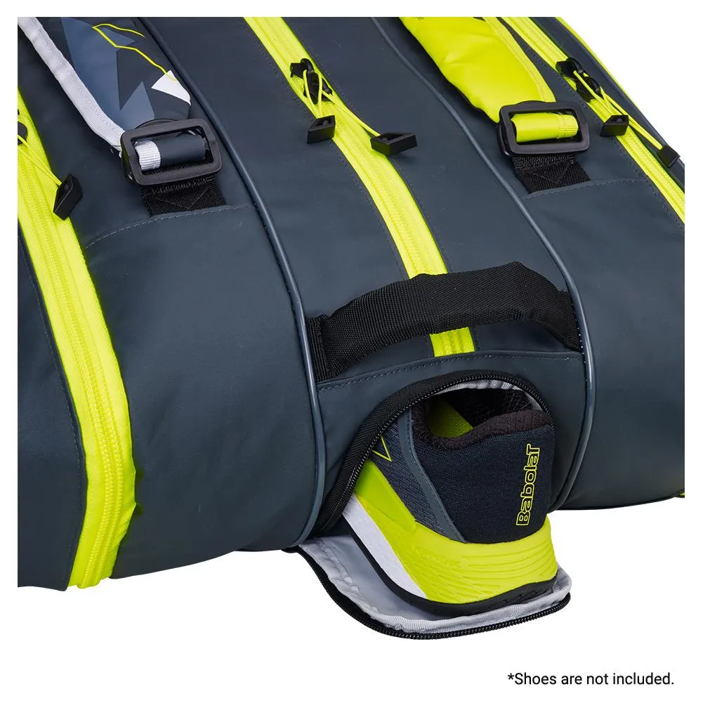 Pure Aero RHx12 Tennis Bag Grey and Yellow