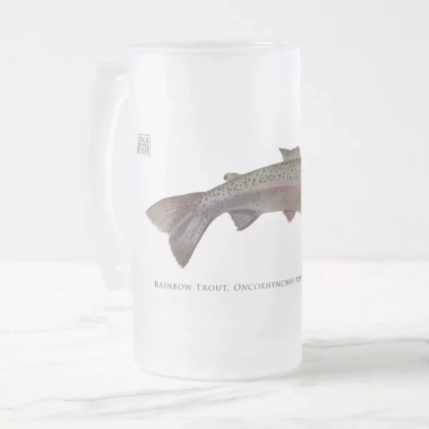 Rainbow Trout - Frosted Glass Stein