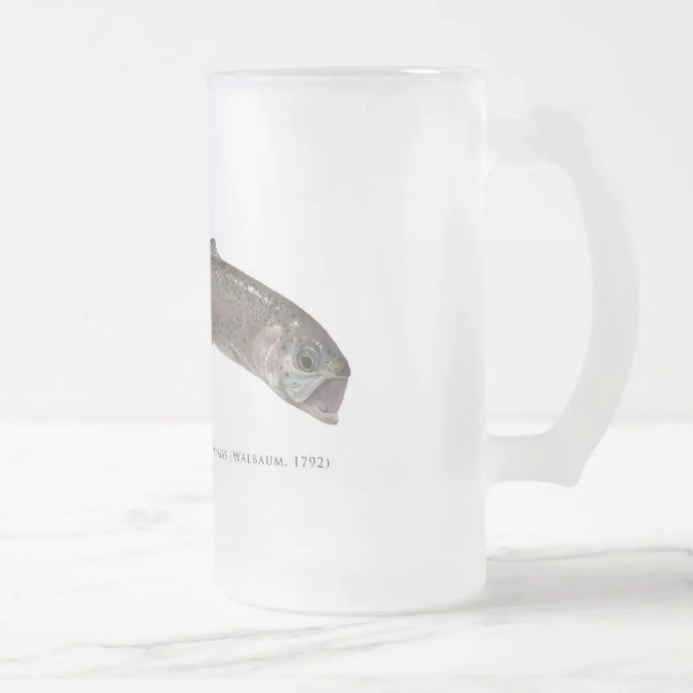 Rainbow Trout - Frosted Glass Stein